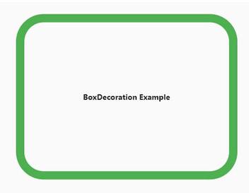 Flutter Box Decoration Widget Advanced Example