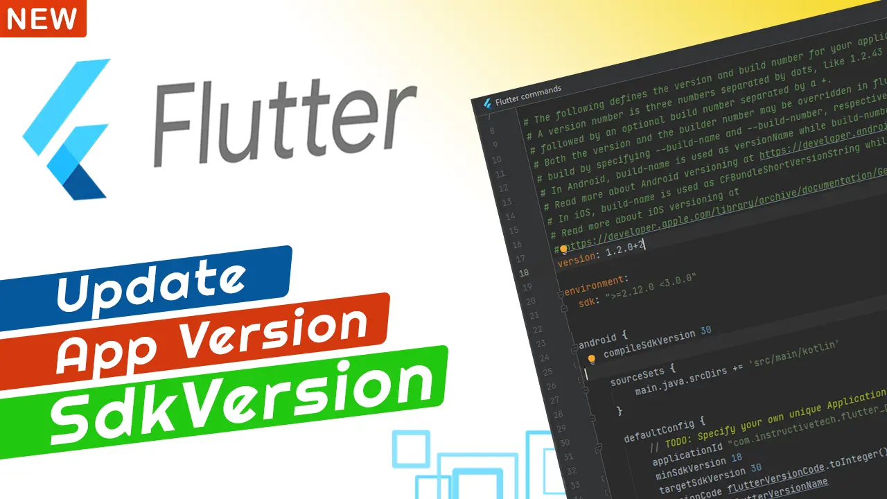 Flutter Update App version And Sdk Version