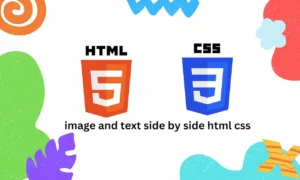 image and text side by side html css responsive