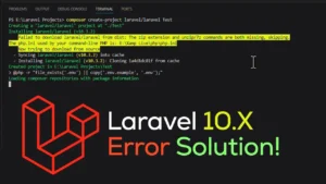 Failed to download laravel